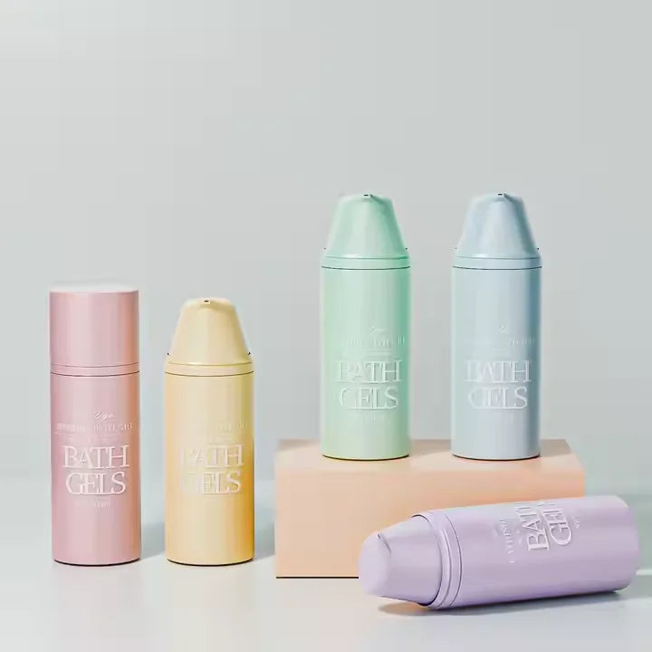 Eco-friendly 15ml 30ml 50ml White PP Plastic Airless Pump Bottle Easy Open End for Serum Lotion Cosmetic Plastic Bottles