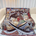 Custom Multi-functional Sofa Jacquard Office Nap Japan 160*130cm Woven Camping Anime Cotton Thread Picnic Tapestry Blanket MegaBDM