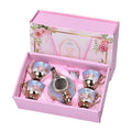 Porcelain Ceramic Coffee Tea Sets GiftElectroplating Ceramic Tea Set230ML/POT90ML/CUP