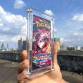 RAY YI Custom Single Pokemon Booster Pack Card Strong Magnet Lucite Acrylic Case Portable Display Case Polished Surface