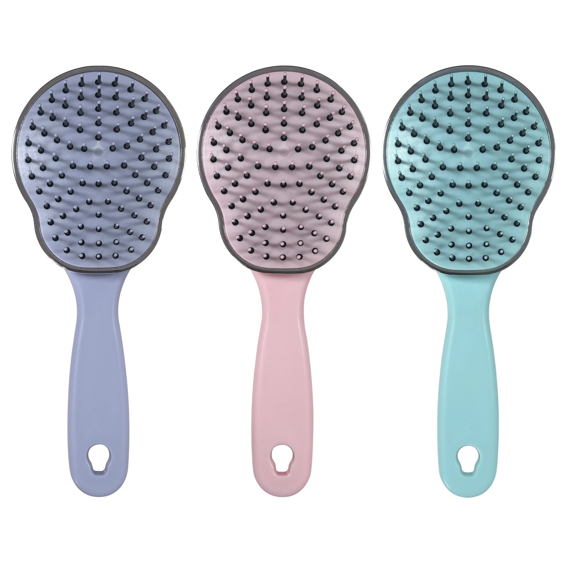 Portable Self-Cleaning Hair Brush Durable and Stylish with ABS Plastic Handle Custom Logo for Home Travel Salon Use Boxed