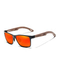 KINGSEVEN Handmade Aluminum+Walnut Wooden Sunglasses for Men Brand New Design Polarized Eyewear Tac Sun Glasses for Women 5507