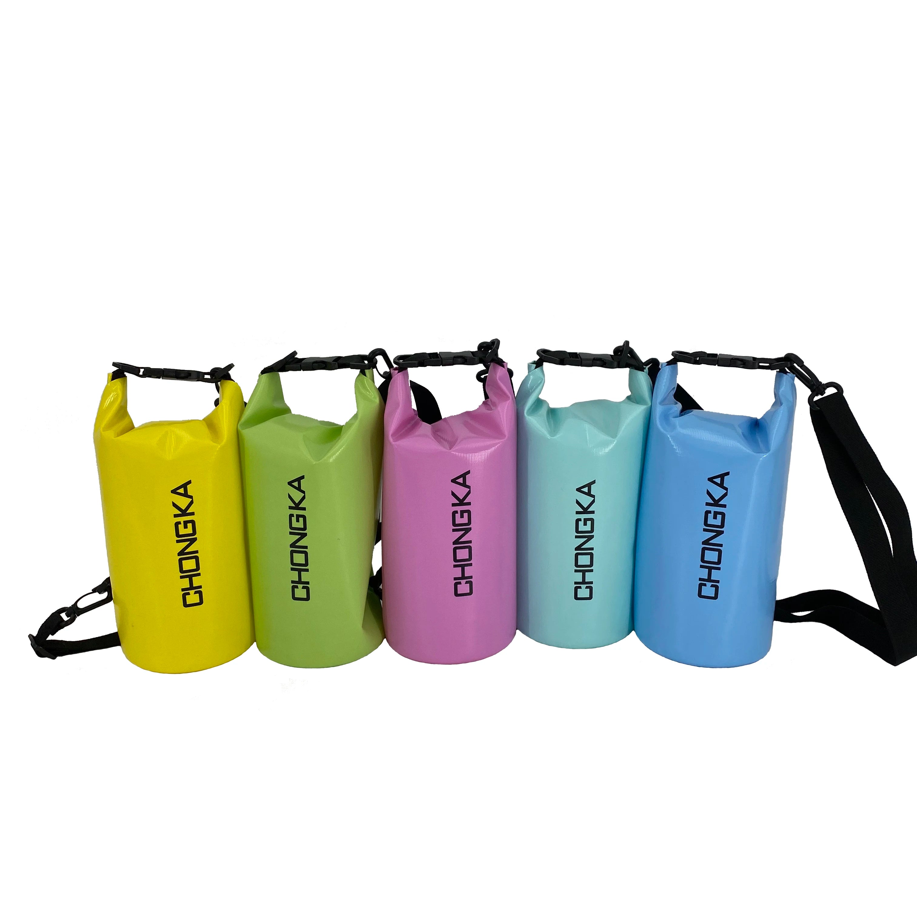 Factory Wholesale Summer Candy Color 2L Mini PVC Waterproof Dry Bag for Swimming Dry Bags