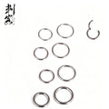 316L Surgical Steel Hinged Segment Clickers Body Jewelry Nose Hoop Rings
