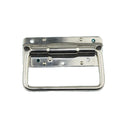 SK4-123 Stainless Steel Spring-Loaded Folding Pull Handle for Chassis Cabinet Iron Zinc Polished Zinc Plated Box Carton Packing