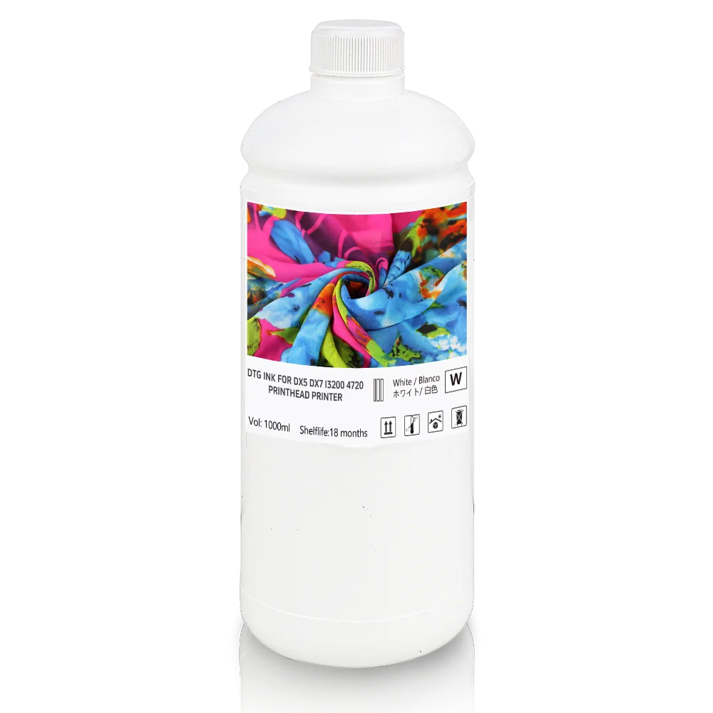 Winnerjet Printing Vivid Color High Quality Textile Painting 1000ML DTG Pigment Inks for I3200 4720 DX5 DX7 F2100 Printers
