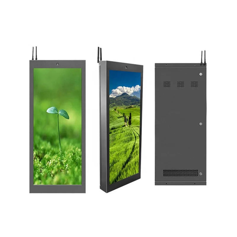 Outdoor Waterproof Electronic Billboard Outdoor HD Full Color P4p5p6 LCD Screen LED Light Pole Advertising Screen