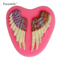 Wholesale DIY 3D Angel Wings Silicone Mold Cake Chocolate Baking Molds for Cake Decoration Bakeware Kitchen Accessories