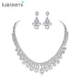LUOTEEMI India Wedding Set Woman Jewelry Lady Accessory Designer Woman's Bridal Jewelry