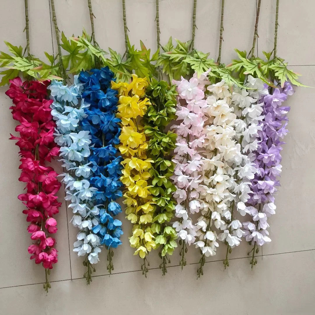 High-end Artificial Large Single Delphinium for Wedding Indoor Vase  Arrangement Flower Material