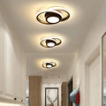 Modern Simple LED Ceiling Lamp with Creative Design for Indoor Corridor Bedroom Living Room Acrylic Cover and Iron Base