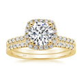 OAHLAN 1.25CT 925 Sterling Silver Bridal Rings Sets Halo Cubic Zirconia Engagement Rings Wedding Bands for Women Promise Rings MegaBDM