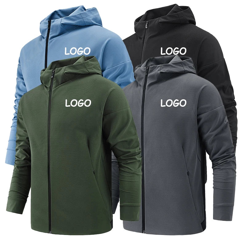 Dropshipping Quick Dry Custom Logo Men's Polyester Jacket Vintage Retro Waterproof Windbreaker Sports Outdoor Men's Jackets