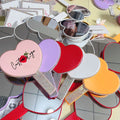 OEM Logo Mini Pocket Heart-Shaped Lighted Makeup Tool Personalized Rhinestones Wholesale Low Price Cosmetic Mirrors