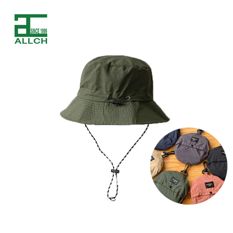 ALLCH Custom Unisex Lightweight Packable Windproof  Waterproof Sun Bucket Hat