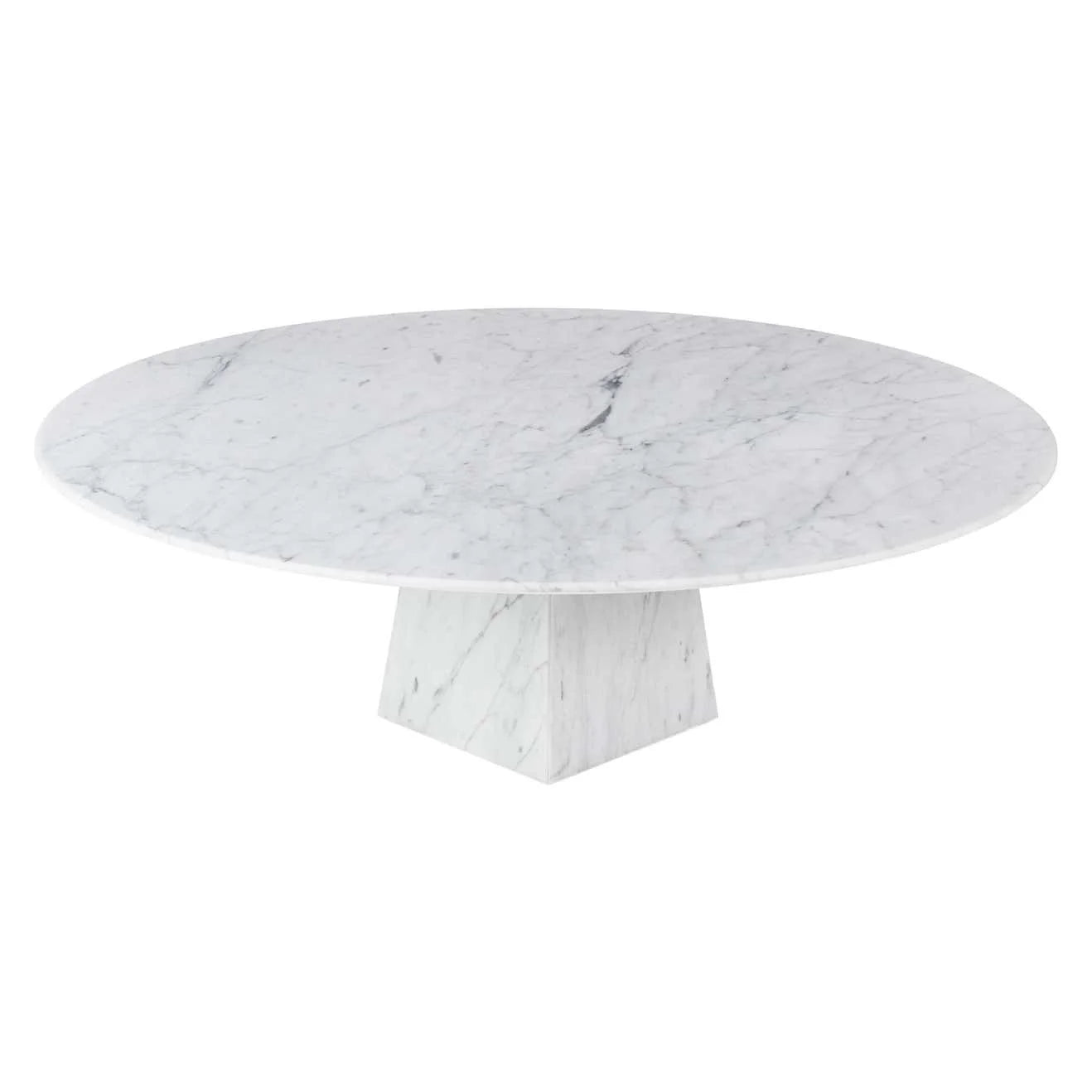 Living Room Furniture White Round Design Modern Marble Tea Table Coffee Table Ultra Thin White Carrara Marble Round Coffee Table