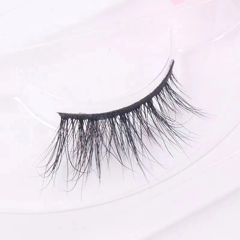Private Label Corner Lashes Custom Mink Eyelashes Packing Box 3d Mink Short Diy Lash Private Label Half Lash