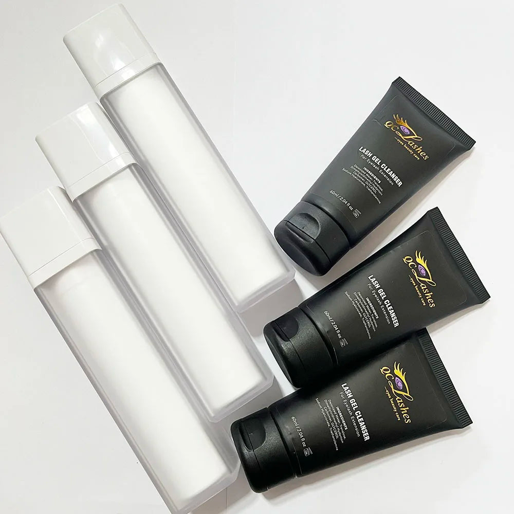 Custom logo for Bottle Sticker Gel Cleaner for Eyelash Extensions Wholesale Tear Free Oil Free Lash Extensions Cleaner