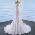 Jancember RSM67229 Robe De Mariage Wedding Dress Long Sleeve Gowns Bridal Mermaid