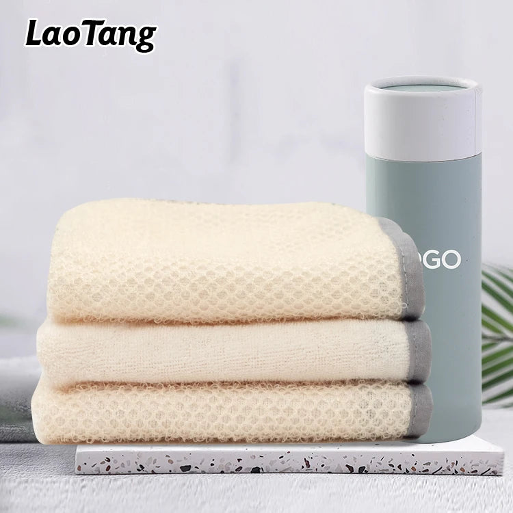 Exfoliating Face and Body Wash Cloths Towel Weave Bath Cloth Exfoliating Scrub Cloth Massage Bath Towel for Women and Men