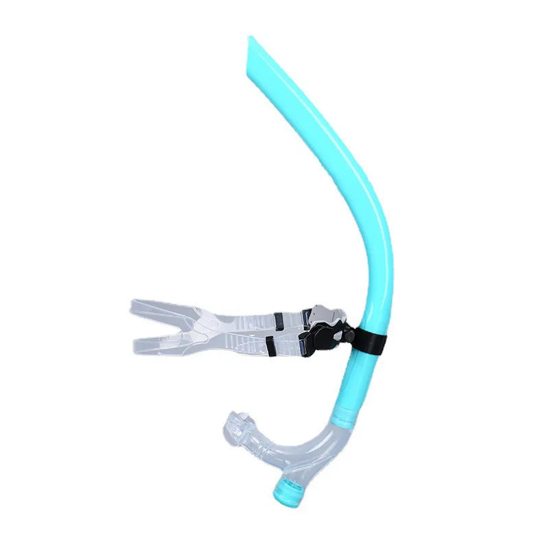 Snorkeling Gear Diving Breath Tube One Valve Dry Top Front Snorkel for Swimming Laps with Rotate Head Straps