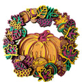 Autumn Decor  Wreath Sign Wooden  Custom Laser Cut 3D Mandala Fall Wreath Wood Laser Cut with Pumpkin Leaves