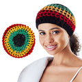 Jamaican Reggae Rasta Crochet Hair Net Mesh Cap Knit Snood Hat Thick Short Women Hairnet Snoods Cover Ornament