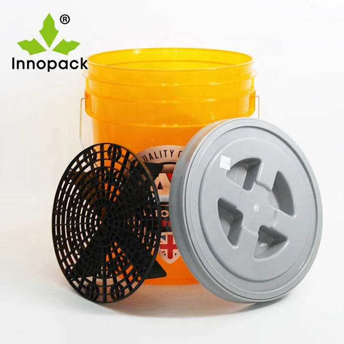 5 Gallon Car wash Bucket Plastic With Gamma Seal Lid