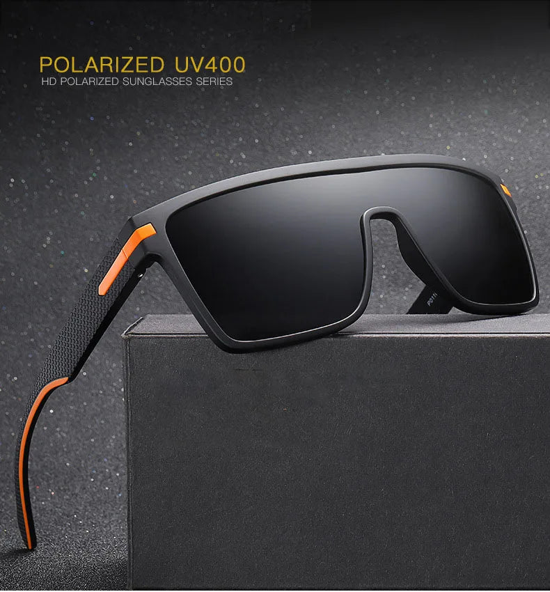 Wholesale 2020 New Arrivals Fashion Tac Lens One Piece square Oversized Driving Polarized Men Shades Sun Glasses Sunglasses 2025