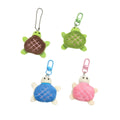 Ocean Plush Turtle Keychain Cartoon Tortoise Key Chains Charm Keyring Backpack Pendant Lovely Gift Cute Soft Stuffed Animal Doll