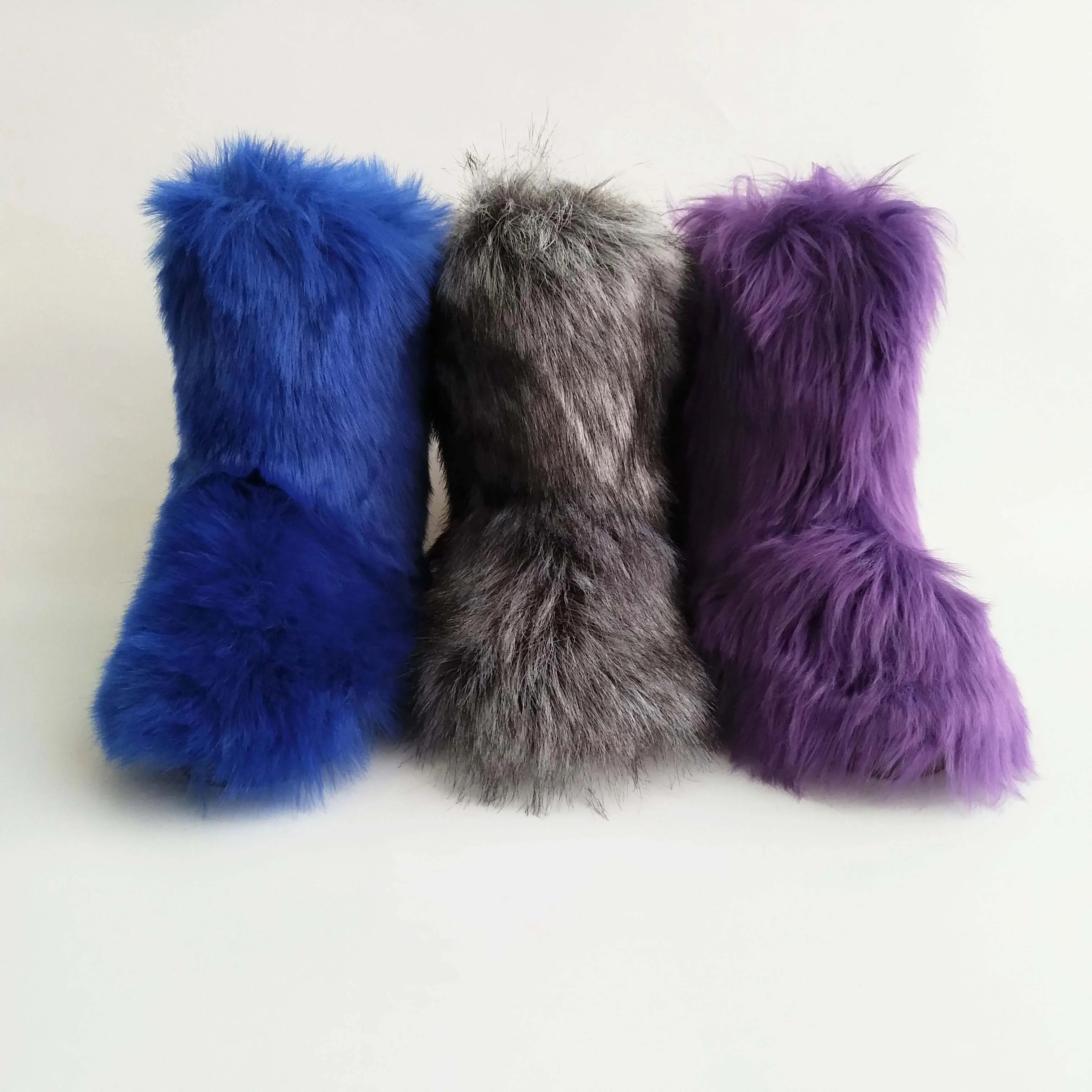 Hot Selling Furry Ladies Faux Fur Boots