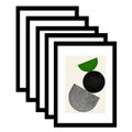 High Quality Black Wooden Photo Frames UV Printed Simple Style 6x8 Size for Home Decoration