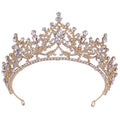 Bridal Wedding Crown Hair Accessories Baroque Rhinestone Royal Queen Pageant Crown
