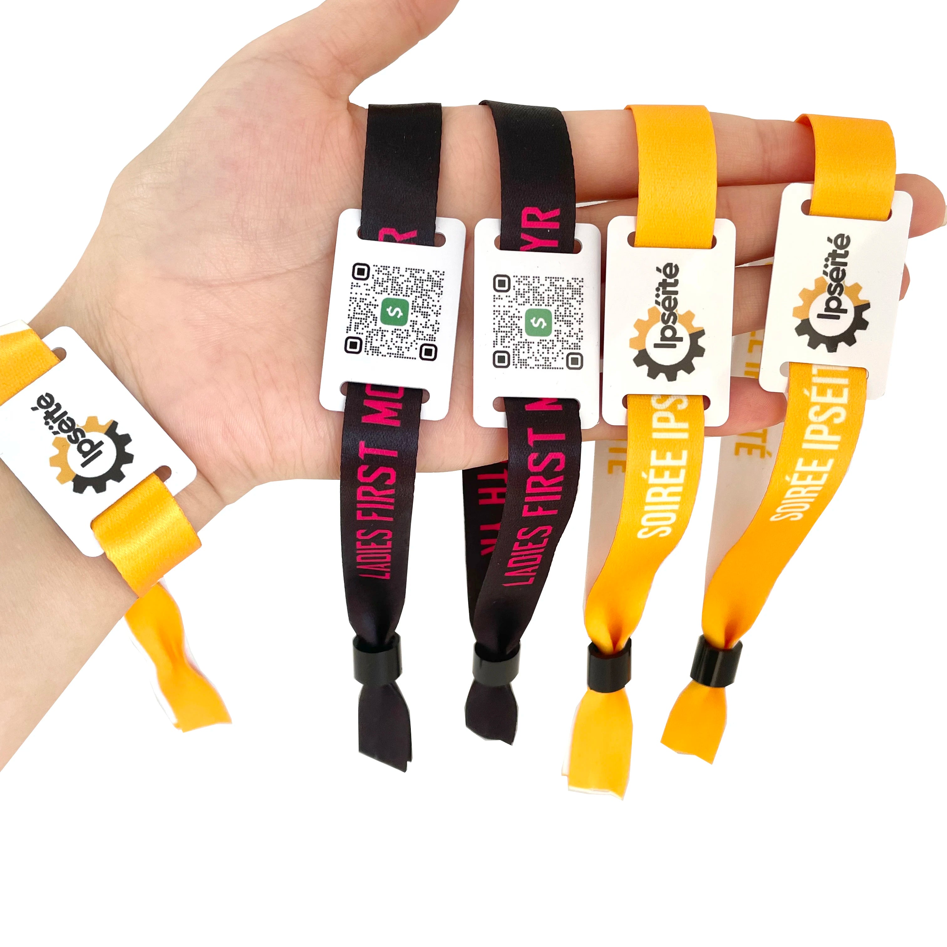 Waterproof Smart Bracelets Wristband RFID Bracelet NFC Tag RFID Woven Fabric Wrist Band for Events Bracelet Homme