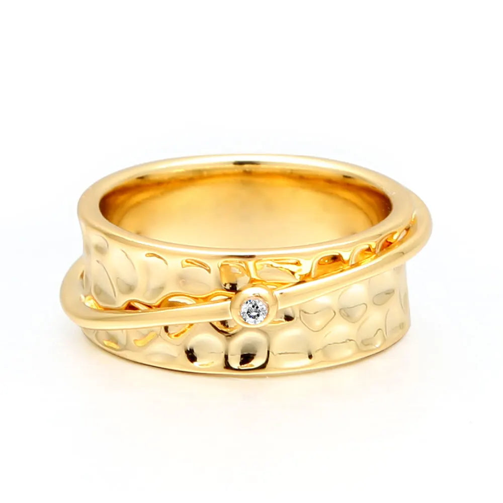 Punk Korean Style Women's Fashion Rings with Sparkle Cubic Zirconia Diamond Crystal Engagement Anillos Mijer Gifts