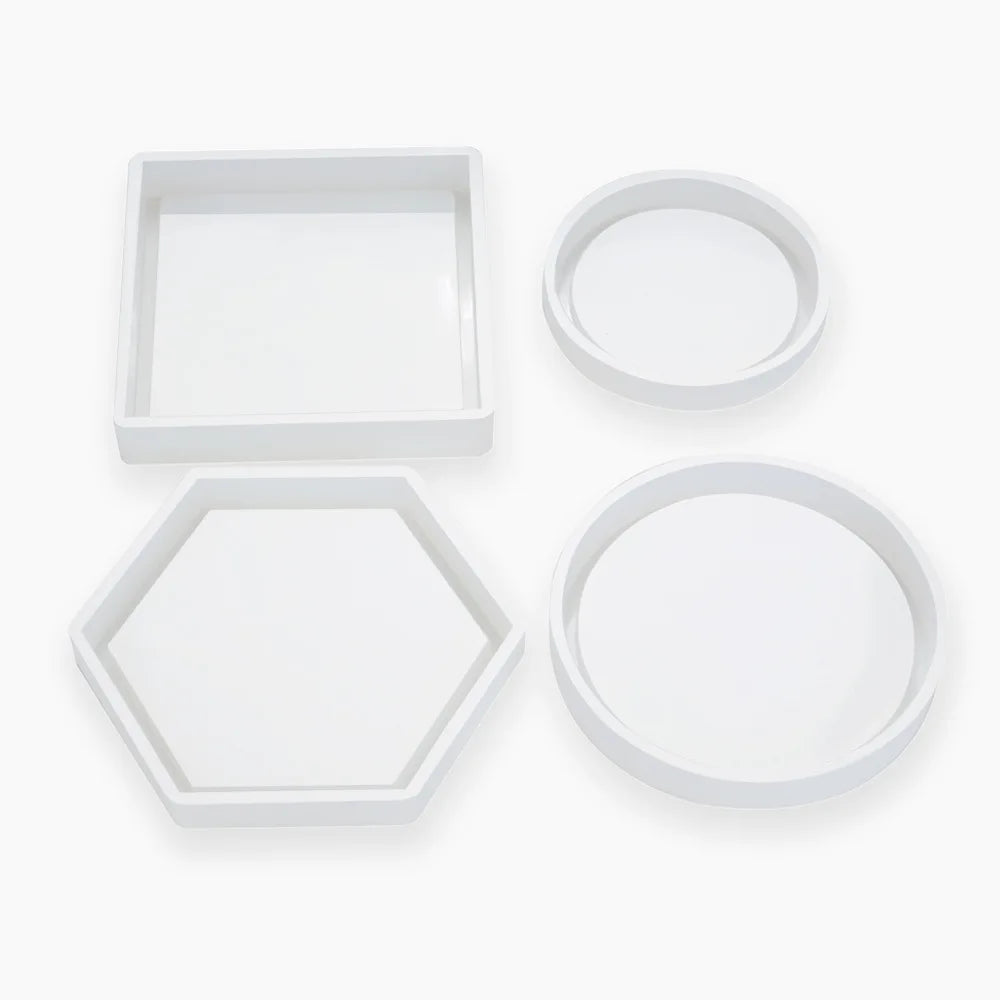 C-0081 Cup Pads coaster Silicone Mold for Resin Epoxy Casting Molds DYI Hexagon  Craft Making