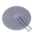 X-Large Grease Shield Guard Cooking Splash Guard 13'' Plastic Foldable Splatter Screen Extendable Stainless Steel Handle