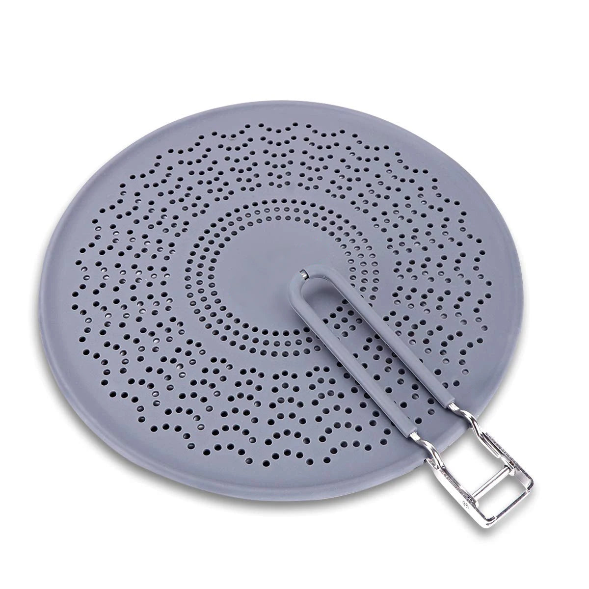 X-Large Grease Shield Guard Cooking Splash Guard 13'' Plastic Foldable Splatter Screen Extendable Stainless Steel Handle