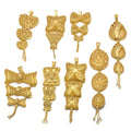Zeadear Fashion Jewelry 14k Gold Plated Charms Pendant Big Brass Pendants & Charms