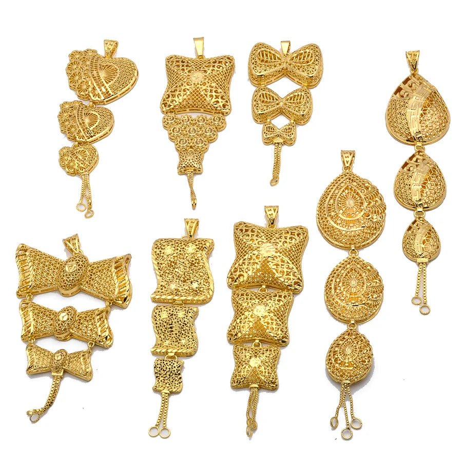 Zeadear Fashion Jewelry 14k Gold Plated Charms Pendant Big Brass Pendants & Charms