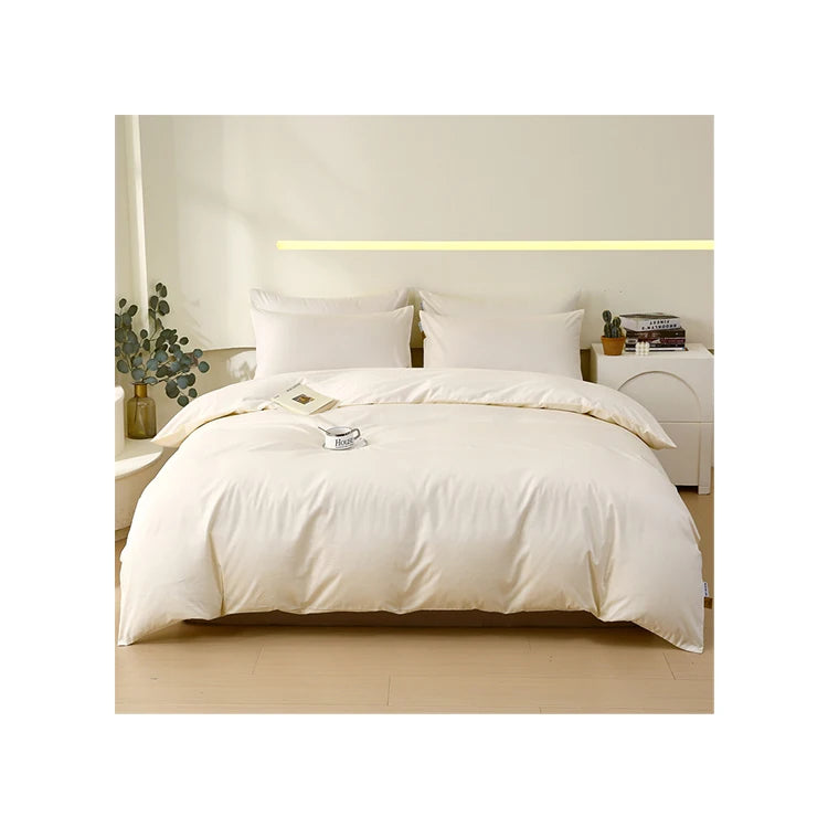 Solid Color Luxury 5 Star Support Customization OEM ODM Cotton Bed Hotel Linen Bedding Sets