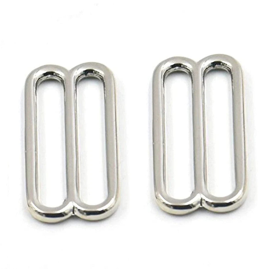Widemouth Round Metal Triglides Webbing Slides for Leather Craft Strap Ribbons (1.5" 38mm)