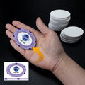 Professional Custom Designs Oval White Ceramic Poker Chips 68mm 31g Blank Poker Chips  Casino Quality for Entertainment Games