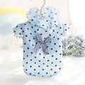 Spring/Summer Thin Pet Clothing: Cat and Dog Princess Floral Shirt with High Collar and Lace Trim - Ideal for Small Breeds Like