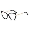 MS 95276 Custom Logo Classic Style Women's Cat Eye Metal Optical Glasses Large Frame TR90 Anti-Blue Light MegaBDM
