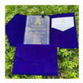 Dark Blue Personalized Chiletterpress Greeting Card Cover Wedding Envelopes Invites for Sweet 15 Invitation