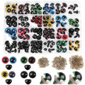 DIY Accessory for Arts & Crafts for Doll & Stuffed Plush Animal Making Novelty Gifts Colorful Safety Eyes Noses with Washers
