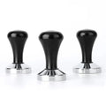 Latest Design Hot Sale Espresso Tools Stainless Steel Base and Aluminum Alloy Handle 51/53/58mm Black Coffee Tamper