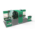 Aluminum Fast Assemble Fair Exhibition Backdrop Stand Modular Portable 10x20 Clothing Trade Show Promotion Exhibition Booth