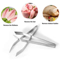 Kitchen Gadget Stainless Steel Precise Tongs Pliers Remover Tool Fish Bone Chef Tweezers